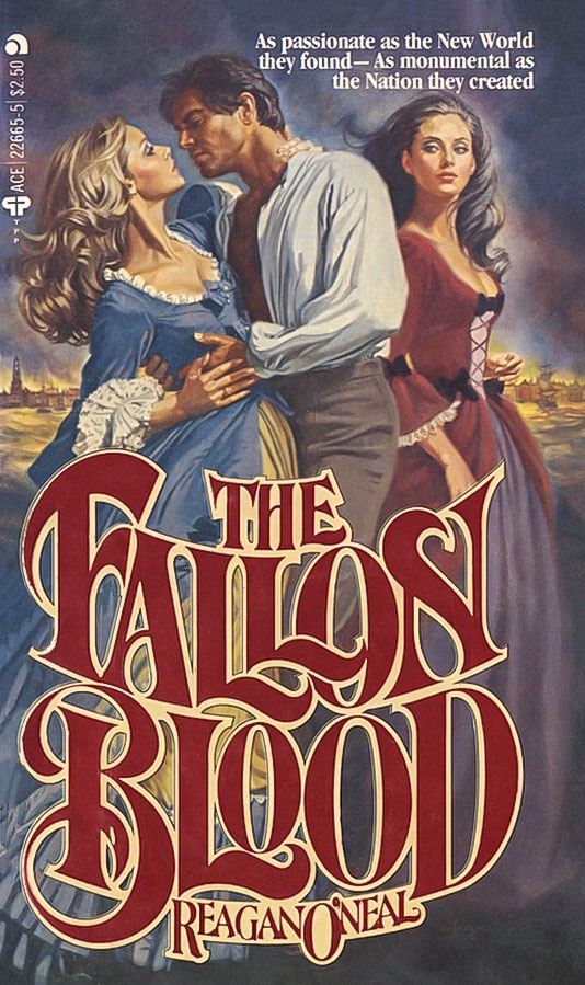 Ellen Michaels on the Cover of The Fallon Blood by Reagan O'Neal