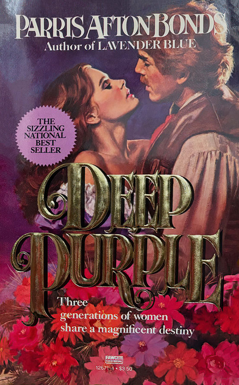 Ellen Michaels on the Cover of Deep Purple by Parris Afton Bonds